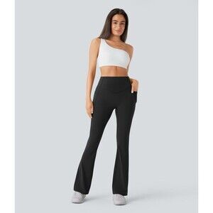 Halara UltraSculpt High Waisted Yoga Bootcut Leggings Black XS Tall
